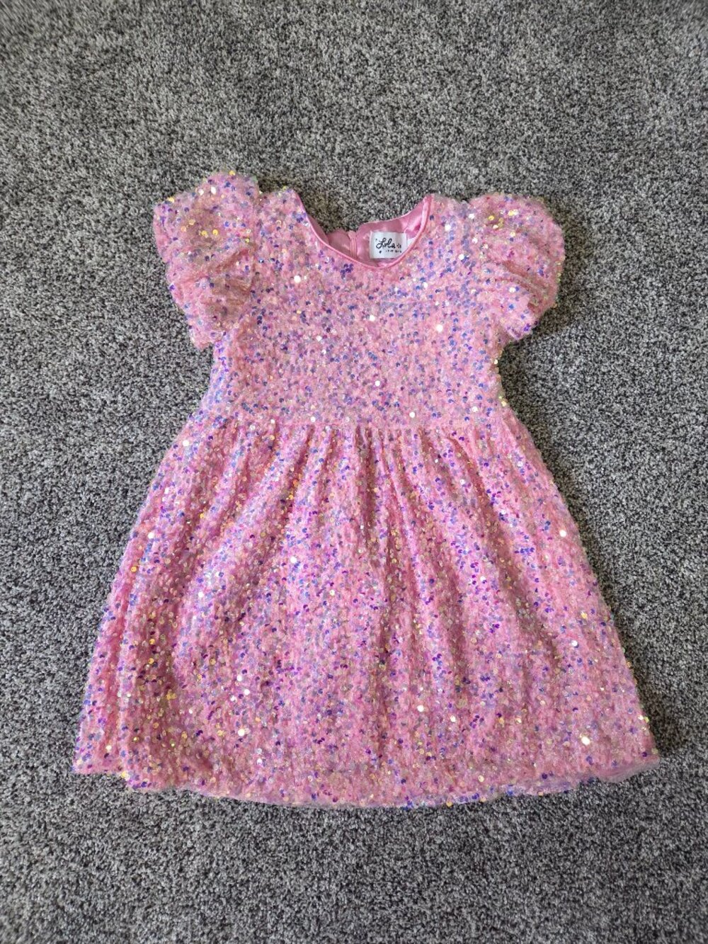 Lola and the Boys Pink Sequin Dress